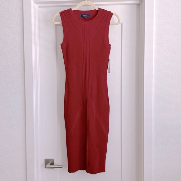 RACHEL Rachel Roy | Dresses | Rachel Rachel Roy Red Midi Knit Sweater Dress  | Poshmark